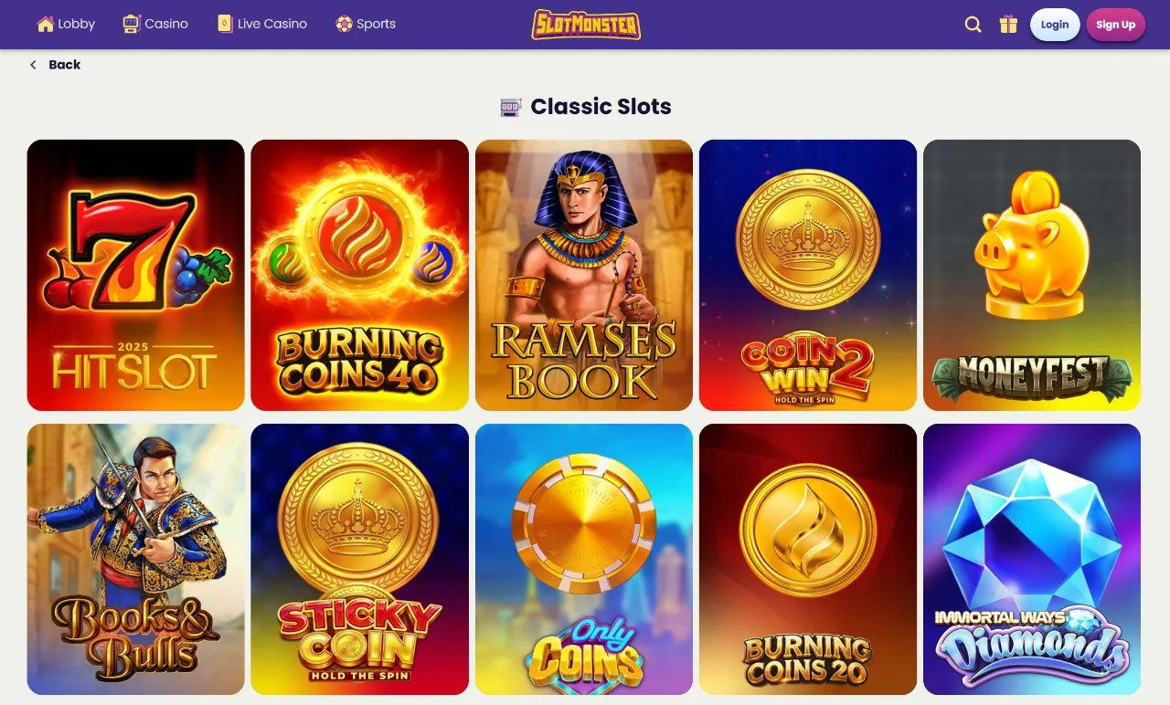Brill slots with autoplay and Bonus Buy options at non-Gamstop casinos