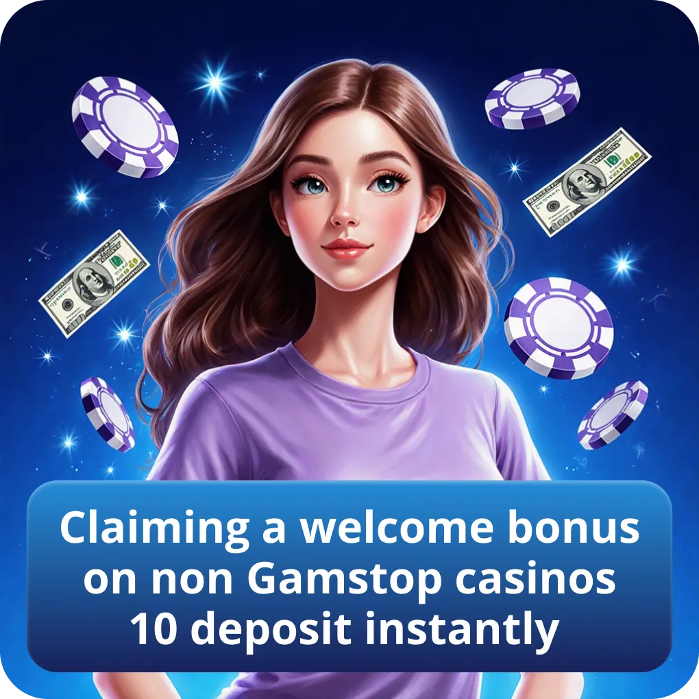 Claiming a welcome bonus on non Gamstop casinos 10 deposit instantly